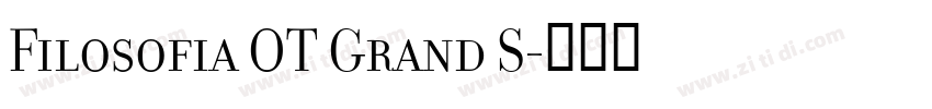 Filosofia OT Grand S字体转换